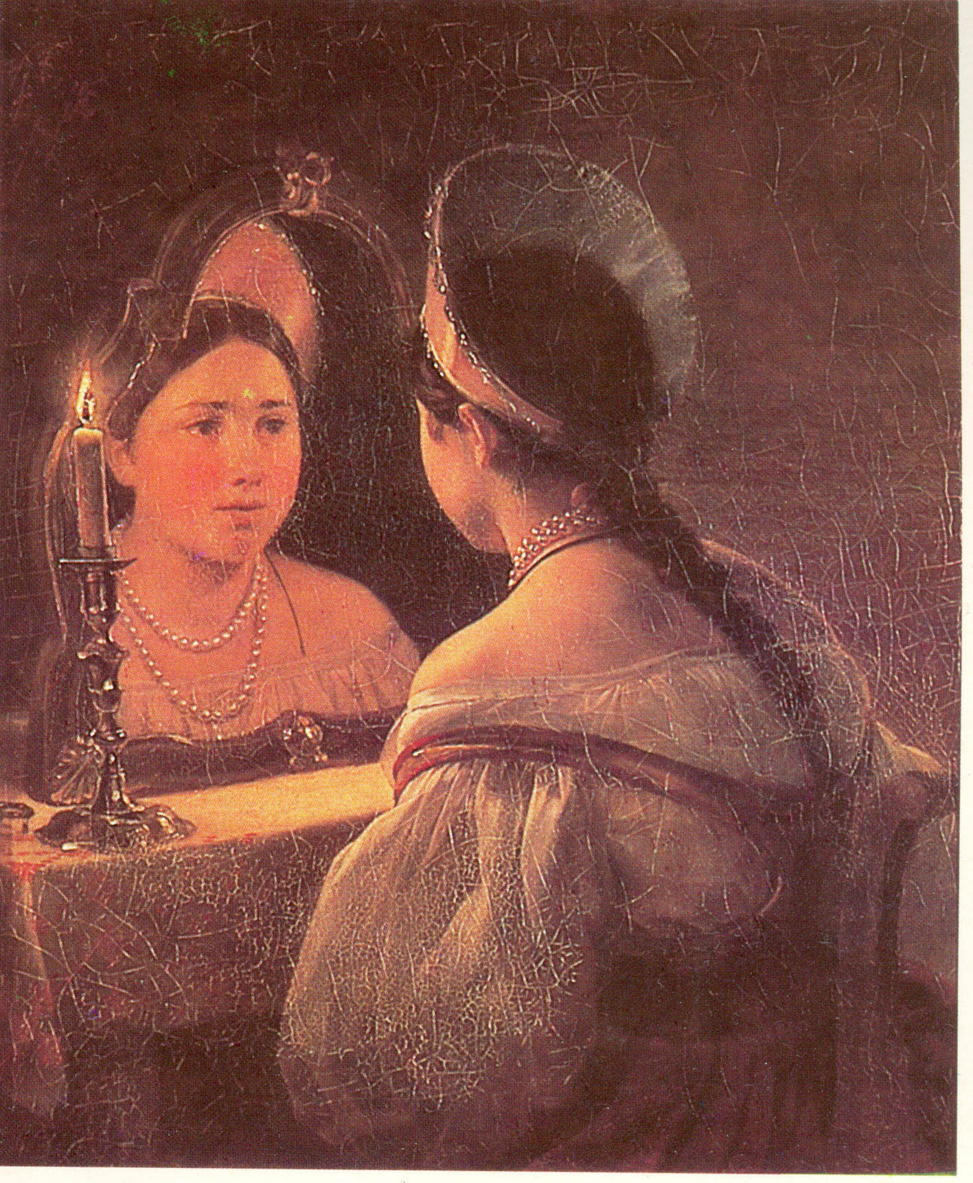 Картина російського художника Карла Брюллова «Світлана, що ворожить» (1836), яка стала референсом для перформансу Алевтини Кахідзе «Тільки для чоловіків, або Суджений-ряджений, з’явись мені у дзеркалі» (2006)